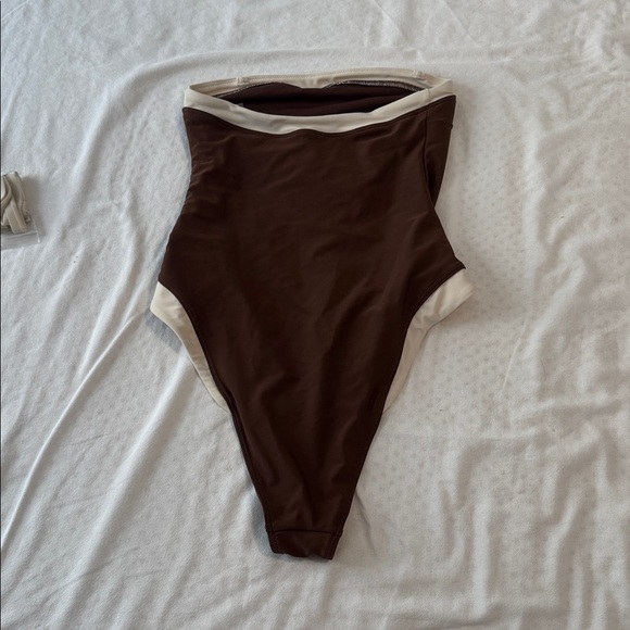 Abercrombie & Fitch Chocolate Brown One-Piece Swimsuit - Picture 2 of 4